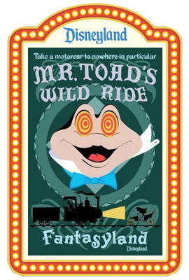 Mr. Toad's Wild Ride Theme Park Attraction